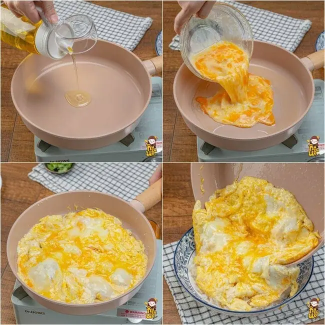  ข้าวไข่ข้นกุ้งกระเทียมพริกไทย